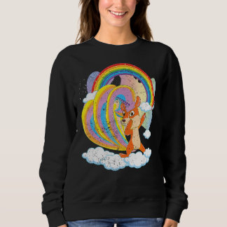 Fairytale Squirrelcorn Rainbow Cute Animal Squirre T Shirt