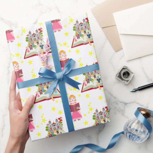 Fairytale Stories Girl Födelsedagsfest Presentpapper (Gifting)