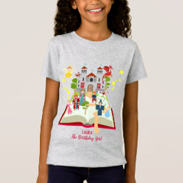 Fairytale Stories Girl Födelsedagsfest T Shirt