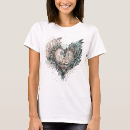 Fairytale Svanar i Feasted Heart T Shirt