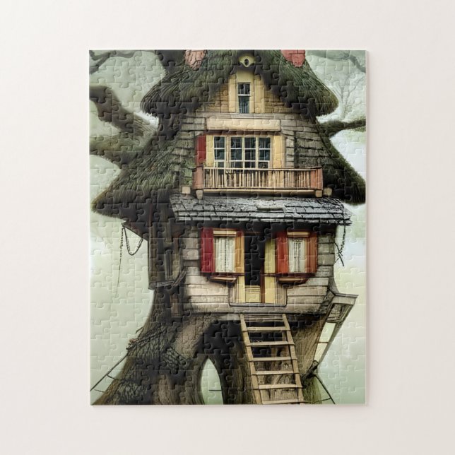 Fairytale Treehouse Pussel (Vertikal)