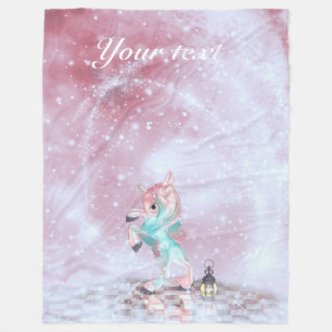Fairytale Unicorn Fleecefilt