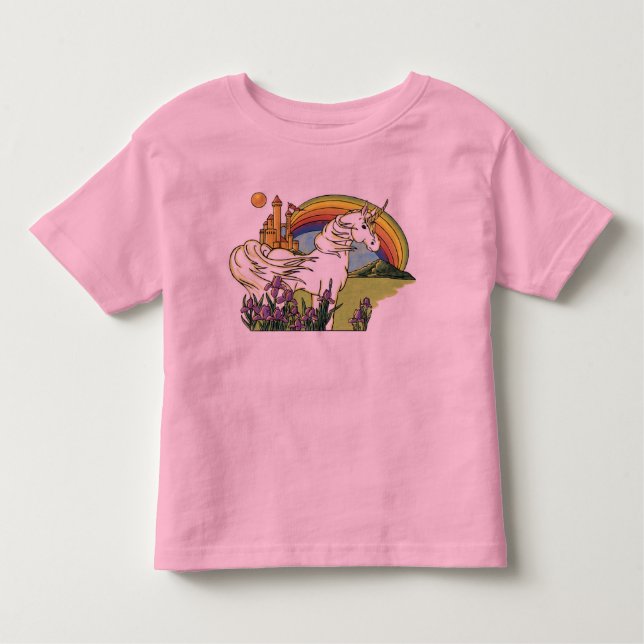 Fairytale Unicorn Tee Shirt (Framsida)