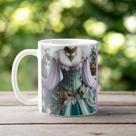 Fairytale Vår Pastel Blommigt Gown Kaffemugg