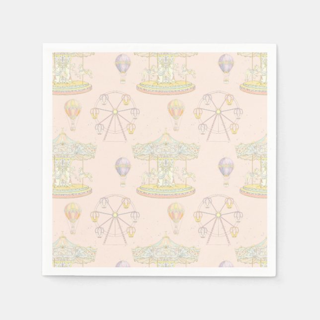 Fairytale Vintage Amusement Park Pappersservett (Framsidan)