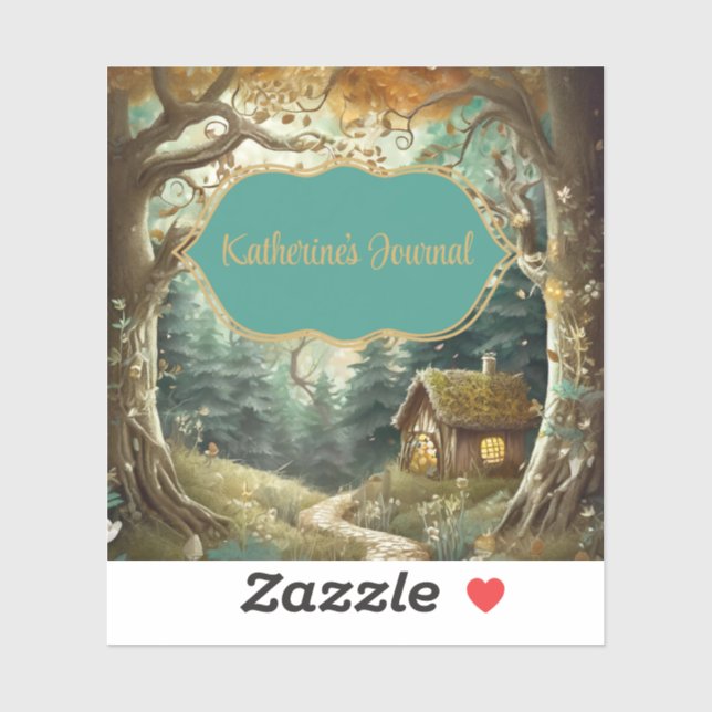Fairytale Woodland Journal Bookplate Sticker Klistermärken (Ark)