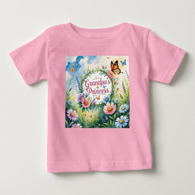 Fairytale World Grandpa's Princess T Shirt (Framsida)