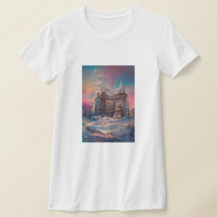 Fairytale World, Winter Castle, Snö Castle, Gift T Shirt