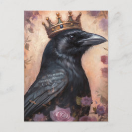 Fairytales Kråka i Rosa Krona Vykort