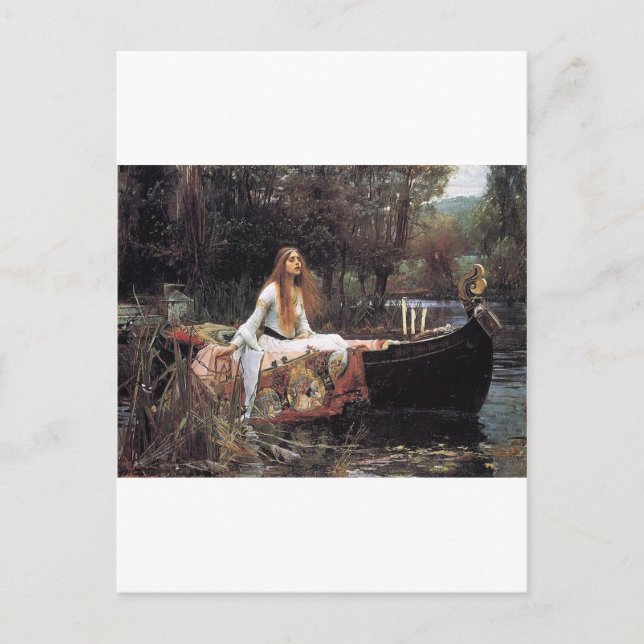 Fairytalesque. - "Dam i Shalott" Vykort (Framsida)