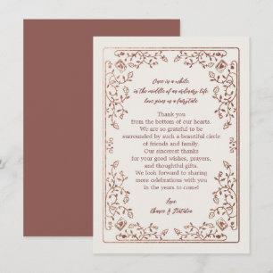 Fairytalformat Tack Stationery - Bröllop-antecknin