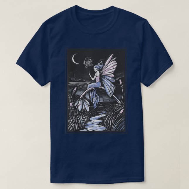 Fairywave Faecore Fairy Night Fairycore Fantasy Mo T Shirt (Design framsida)