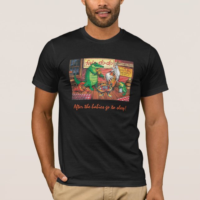 Fais gör den Cajun musikT-tröja T Shirt (Framsida)