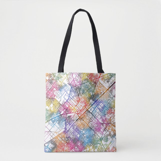 Faisalabad Pakistan City Karta Tygkasse (Framsida)