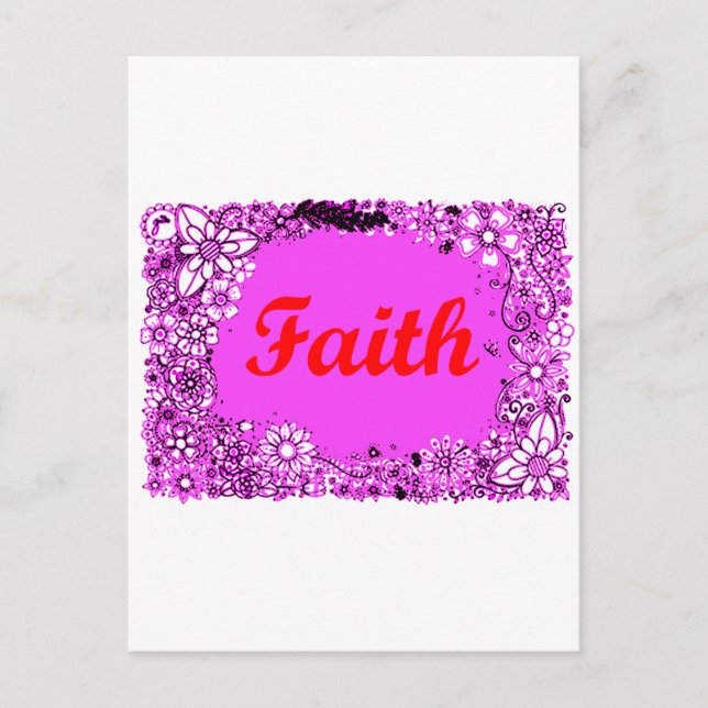 Faith 3 vykort (Framsida)