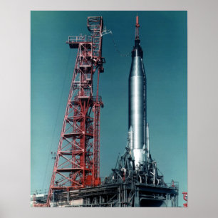 Faith 7 (Mercury Atlas 9) Spacecraft Poster