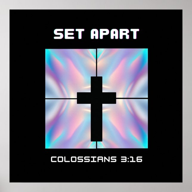 Faith Accent Pillow - Christian Home Decor Poster (Framsidan)