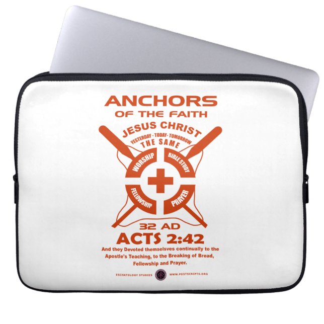 Faith Anchors Laptop Fodral (Framsidan)