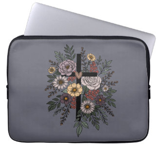 Faith and Flowers Laptop Fodral