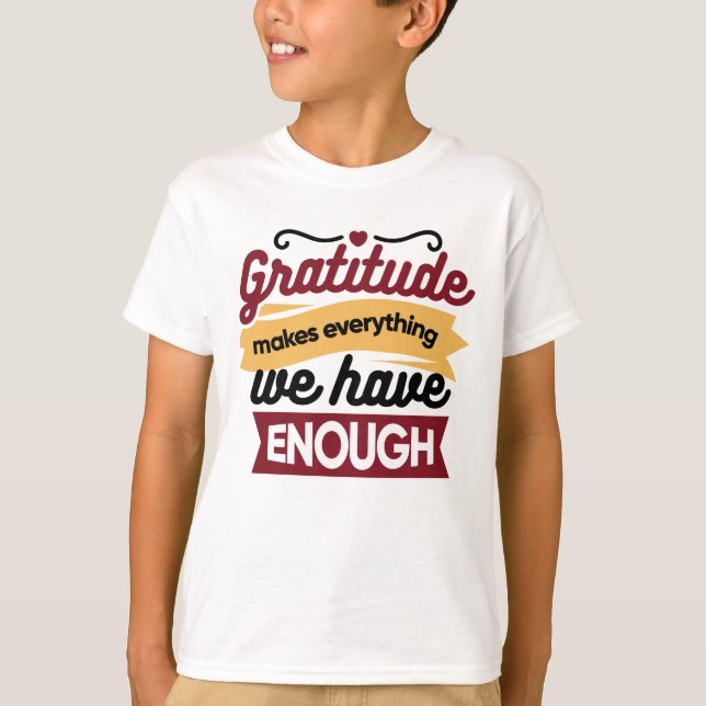 Faith and Gratitude Artwork – Uplifting Christian  T Shirt (Framsida)