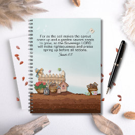 Faith and Growth Isaiah 61:11 Garden Journal Anteckningsbok