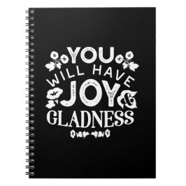 Faith and Happiness – Joy and Gladness Quotes Anteckningsbok