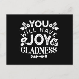 Faith and Happiness – Joy and Gladness Quotes Helg Vykort