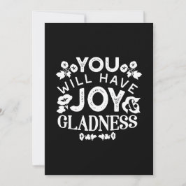 Faith and Happiness – Joy and Gladness Quotes Julkort