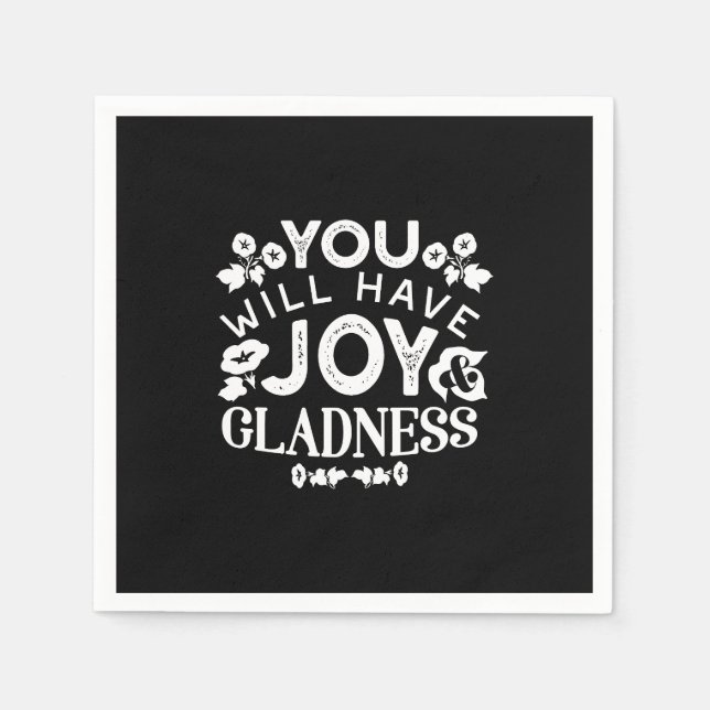 Faith and Happiness – Joy and Gladness Quotes Pappersservett (Framsidan)