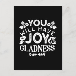 Faith and Happiness – Joy and Gladness Quotes Vykort