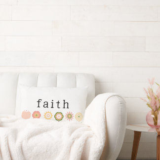 Faith and Hope Rosa Flowers Modern inspiration Lumbarkudde