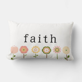 Faith and Hope Rosa Flowers Modern inspiration Lumbarkudde