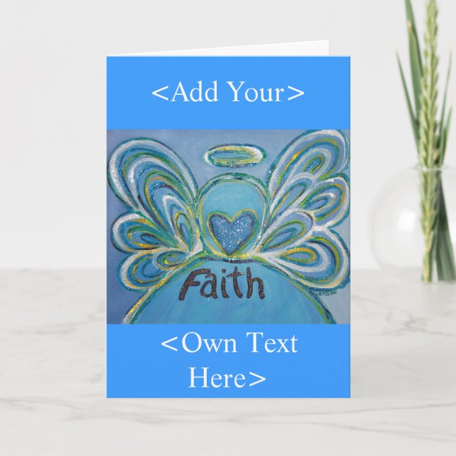 Faith Angel Greeting Card Helgkort (Framsida)