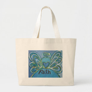 Faith Angel Ord Art Tote Bag Jumbo Tygkasse