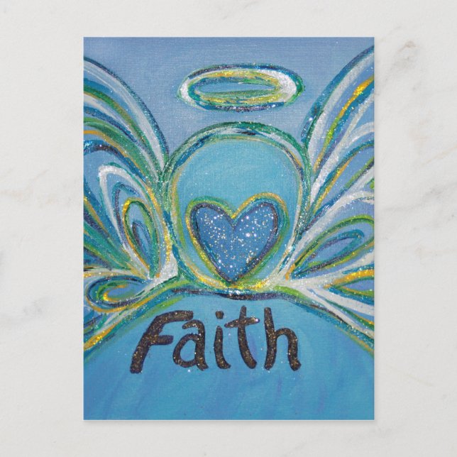 Faith Angel Postcard Vykort (Framsida)