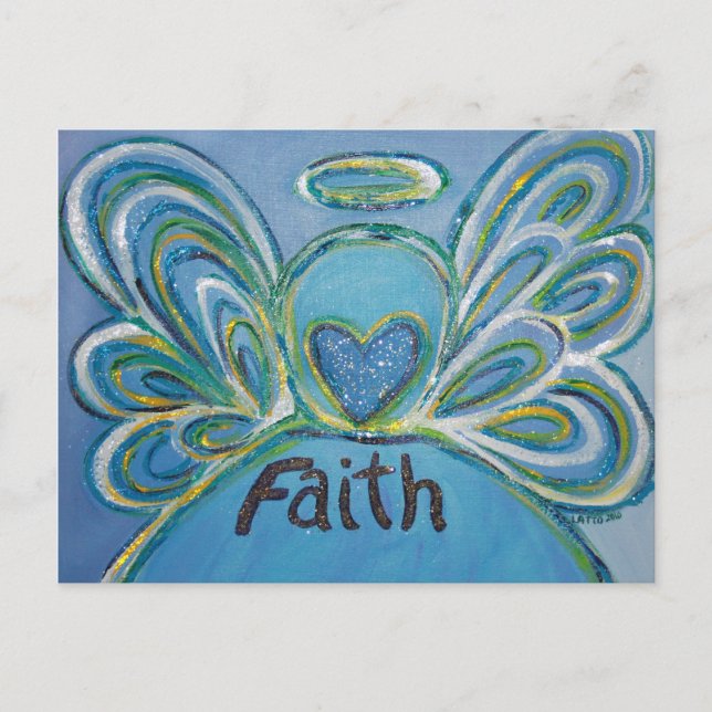 Faith Angel Postcard Vykort (Framsida)