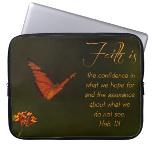 Faith är.. inspirationsskript laptop fodral