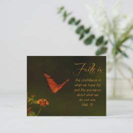 Faith är.. inspirationsskript vykort