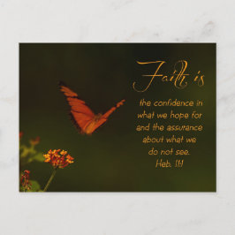 Faith är.. inspirationsskript vykort