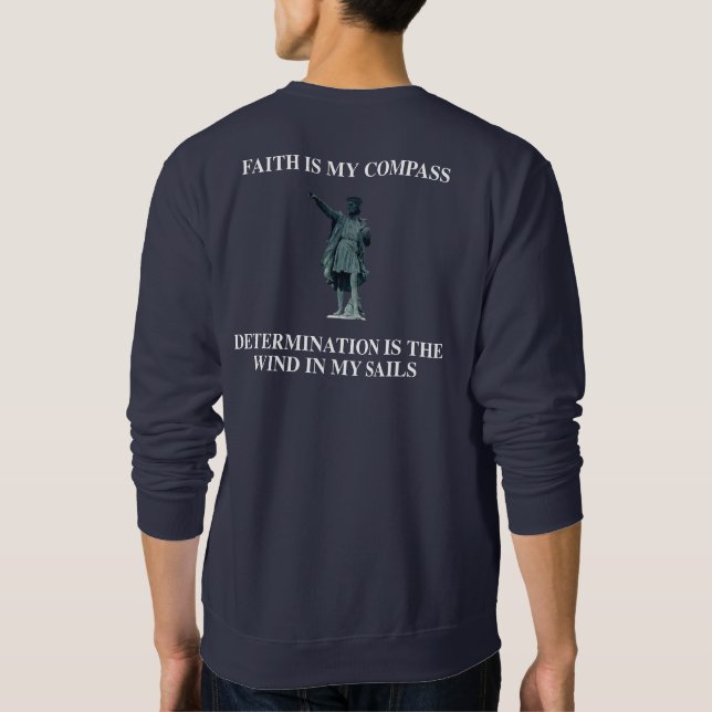 FAITH ÄR MIN KOMPASS SWEATSHIRT (Baksida)