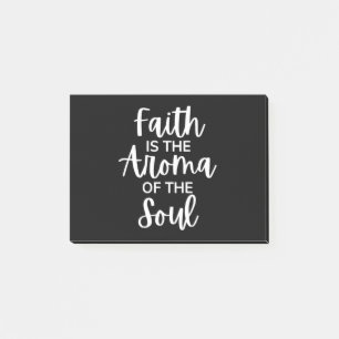 Faith är Souls aroma Post-it Block