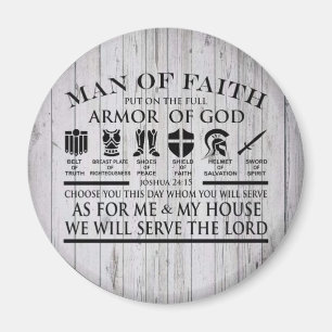 Faith Armor av gud Magnet
