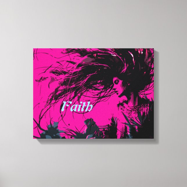 Faith Art Retro Canvastryck (Framsida)
