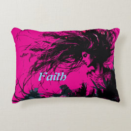 Faith Art Retro Pillow Prydnadskudde