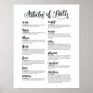 Faith-artiklar Poster