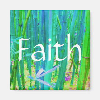 Faith Bamboo Blue och Grönt Magnet