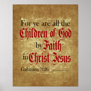 Faith barn till Gud Poster