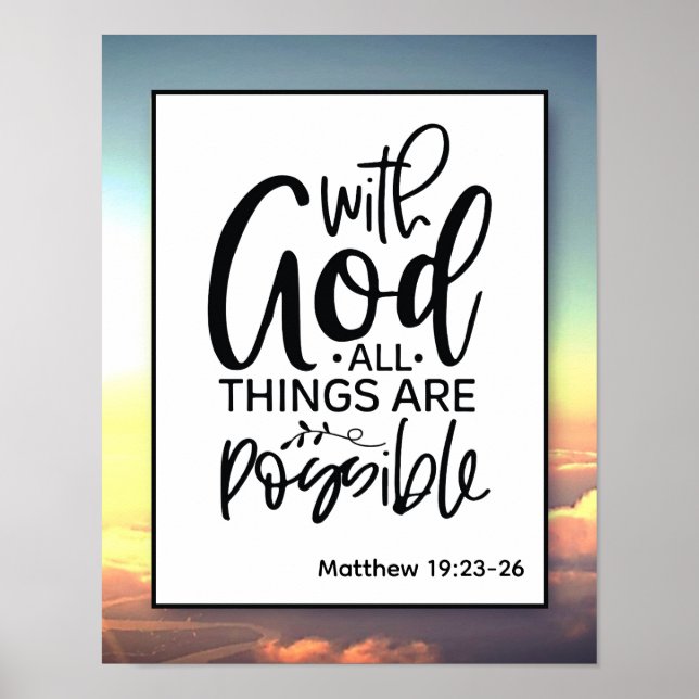 Faith based Christian Wall Poster (Framsidan)