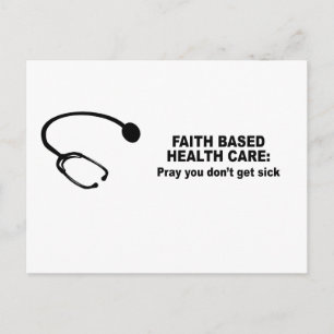 Faith Based Health Care - ropa att du inte blir sj Vykort