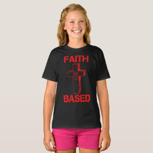 Faith Based Kor and Heart Girl's T Shirt